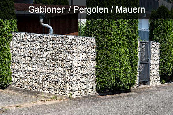 Gabionen,Pergolen, Mauerbau, Planketal, Berlin, Potsdam, Brandenburg,